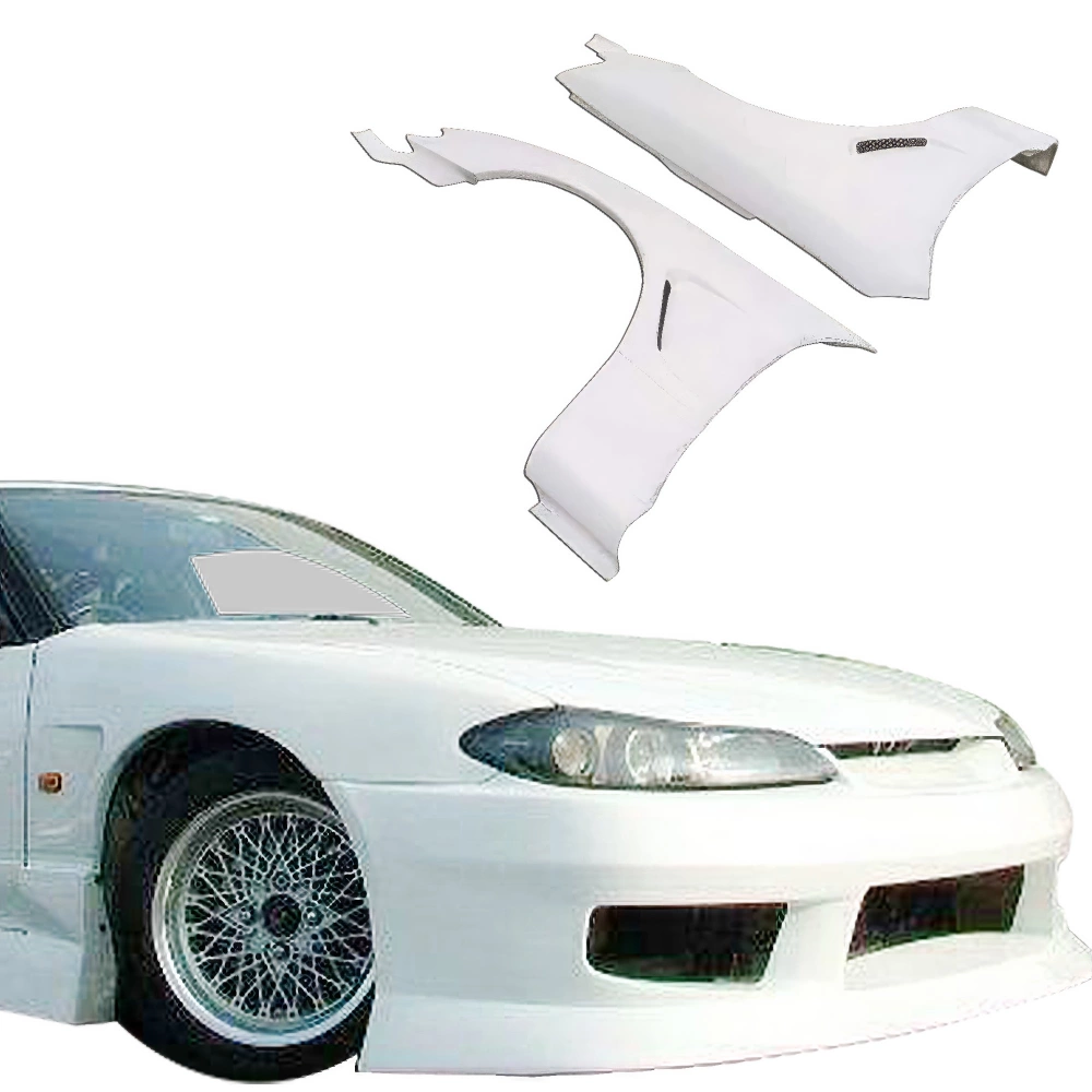 FRP ORI S13.5 Wide Body 20mm Fenders (front) > Nissan 240SX 89-94