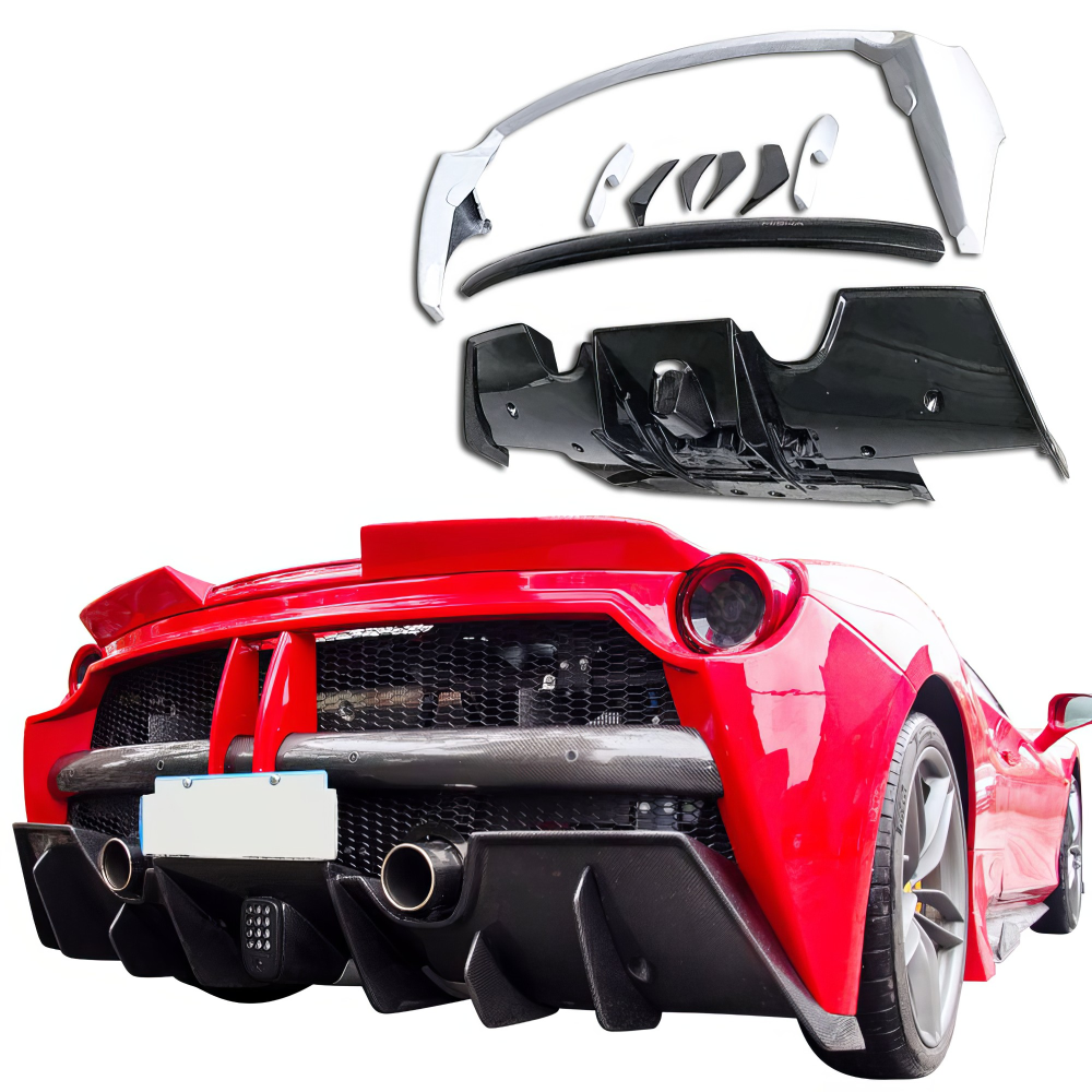 All kind of Exterior/Diffusers for Ferrari 488 2016 - 