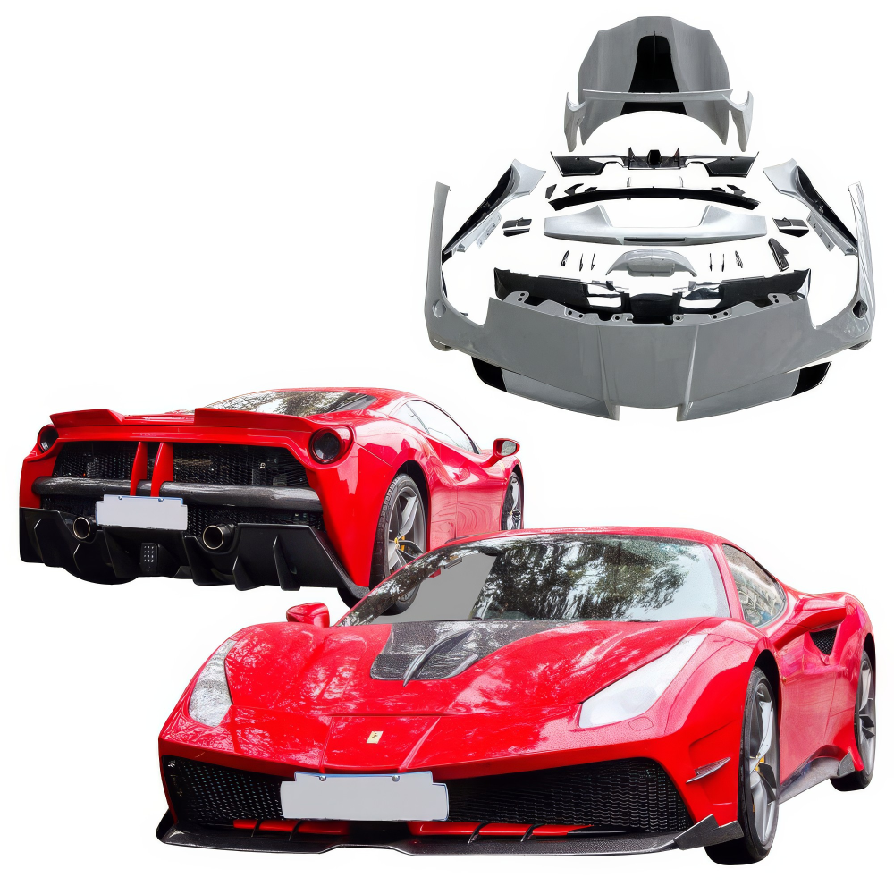 All kind of Exterior/Complete Body Kits for Ferrari 488 2016 - 