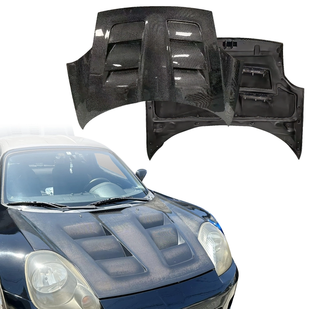 プーパン ModeloDrive Carbon Fiber WDS BAND Frunk Hood (front