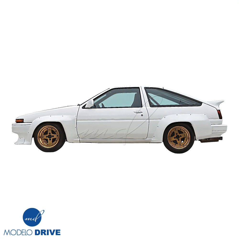 FRP TD N2 Fender Flares (rear) > Toyota Corolla (AE86) Trueno 84