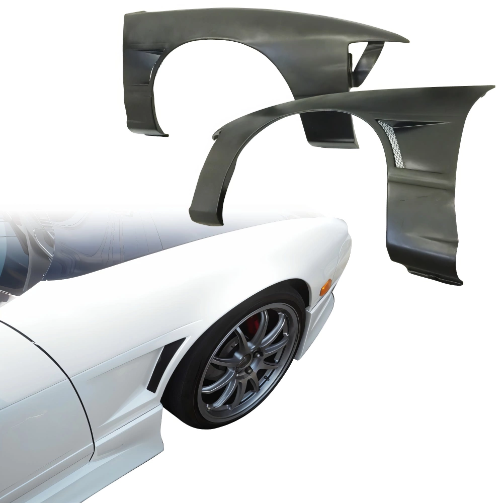 FRP MSPO Wide Body Fenders (front) 20mm > Nissan 240SX 89-94 > 2