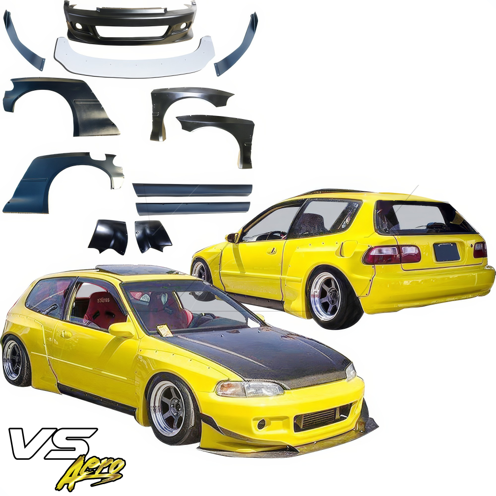 All kind of Exterior/Complete Body Kits for Honda Civic 1992 - 