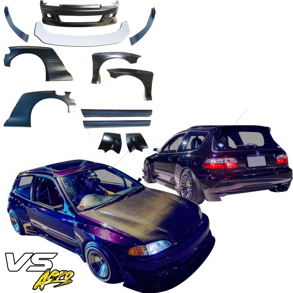 All kind of Exterior/Complete Body Kits for Honda Civic 1992 - 