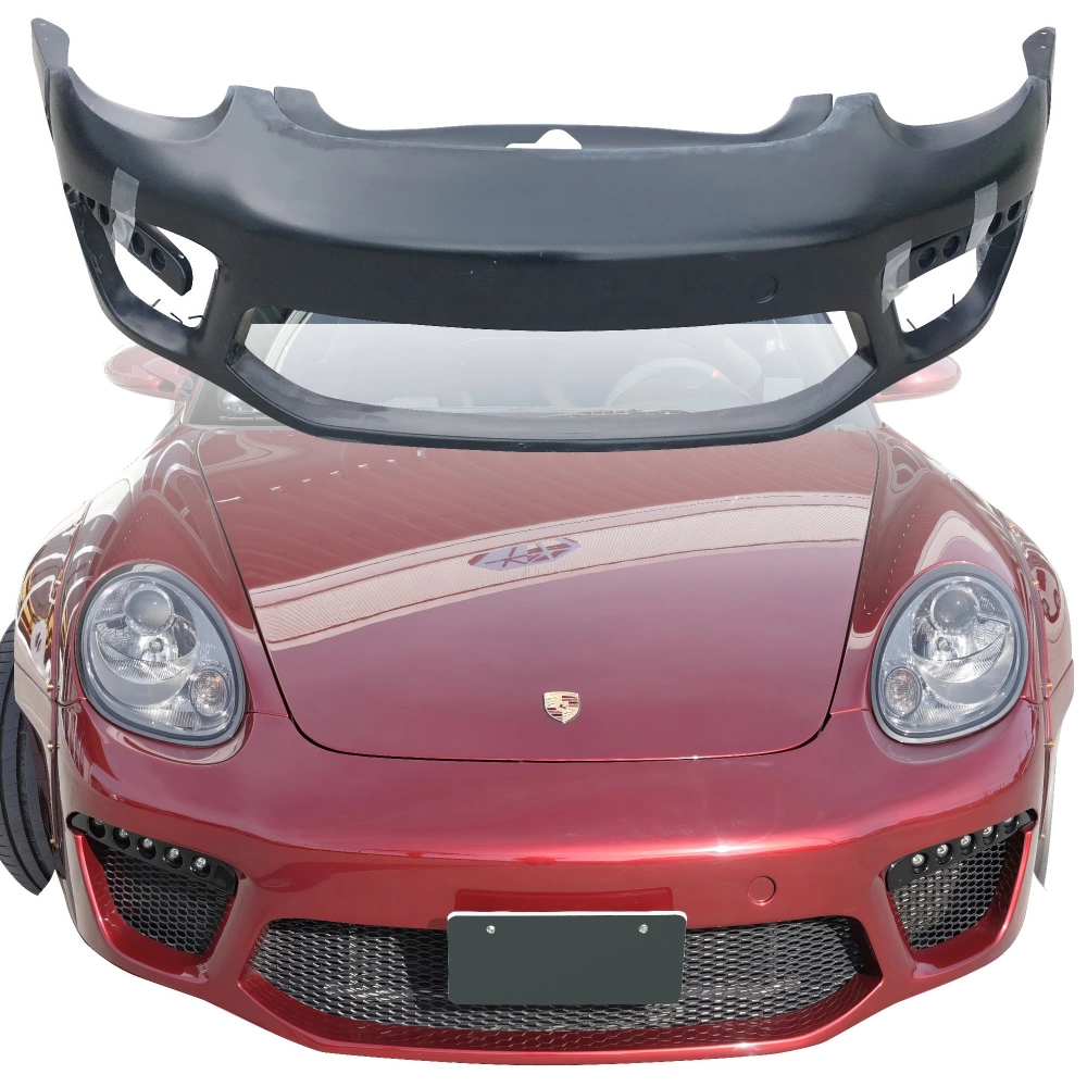 VSaero FRP TKYO v2 Wide Body Front Bumper 3pc for Porsche