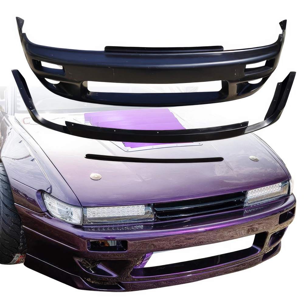 FRP TKYO v3 Wide Body Front Bumper 3pc > Nissan Silvia (S13) 89-94