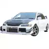 ModeloDrive Carbon Fiber VOLT Triangle Bumper Trim > Mitsubishi Evolution EVO8 EVO9 2003-2006 - Image 4