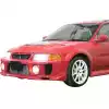 ModeloDrive FRP EVO5 Wide Body Front Bumper > Mitsubishi Evolution EVO5 EVO6 1998-2001 - Image 9