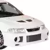 ModeloDrive FRP EVO6 Wide Body Front Bumper > Mitsubishi Evolution EVO5 EVO6 1998-2001 - Image 1