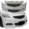 ModeloDrive FRP GALX Front Bumper > Toyota Yaris 2007-2011 > 4dr Sedan - Image 1