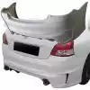 ModeloDrive FRP GALX Rear Bumper > Toyota Yaris 2007-2011 > 4dr Sedan - Image 1