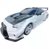 ModeloDrive FRP LBPE SE Wide Body Front Bumper w Canards > Nissan GT-R GTR R35 2009-2016 - Image 7