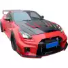 ModeloDrive FRP LBPE SE Wide Body Front Bumper w Canards > Nissan GT-R GTR R35 2009-2016 - Image 10