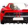 ModeloDrive Partial Carbon Fiber MDES Rear Bumper w Diffuser > Ferrari 488 GTB F142M 2016-2019 - Image 8