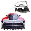 ModeloDrive Partial Carbon Fiber MDES Rear Bumper w Diffuser > Ferrari 488 GTB F142M 2016-2019 - Image 9