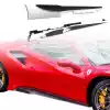 ModeloDrive Partial Carbon Fiber MDES Side Skirts > Ferrari 488 GTB F142M 2016-2019 - Image 1