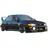 VSaero FRP MAT 22B Wide Body Fenders 5pc (rear) for Subaru Impreza GC8 1993-2001 > 4dr Sedan - Image 7