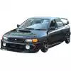 VSaero FRP MAT 22B Wide Body Fenders 5pc (rear) for Subaru Impreza GC8 1993-2001 > 4dr Sedan - Image 10