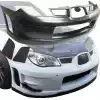 VSaero FRP WRC Front Bumper 3pc for Subaru Impreza WRX 2006-2007 > 4/5dr - Image 1