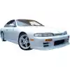 VSaero FRP KOFF Front Bumper for Nissan 240SX S14 1995-1996 - Image 7