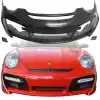 VSaero FRP TART GT Front Bumper 3pc for Porsche 911 997 2005-2012 - Image 18