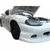 VSaero FRP BOME Front Bumper for Mazda Miata MX-5 NB 1998-2000 - Image 4