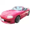 VSaero FRP BOME Front Bumper for Mazda Miata MX-5 NB 1998-2000 - Image 16