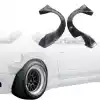 VSaero FRP TKYO Wide Body Fender Flares (rear) 80mm for Nissan Silvia S15 1999-2002 - Image 1