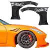 VSaero FRP TKYO Wide Body Fender Flares (front) 2pc 40mm for Nissan 350Z Z33 2003-2008 - Image 15