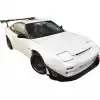 VSaero FRP TKYO v2 Wide Body 50mm Fender Flares (front) 4pc > Nissan 240SX 1989-1994 > 2/3dr - Image 3