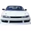 VSaero FRP URA Front Bumper for Nissan 240SX S14 1997-1998 - Image 2