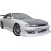 VSaero FRP URA Front Bumper for Nissan 240SX S14 1997-1998 - Image 4