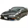 VSaero FRP URA Front Bumper for Nissan 240SX S14 1997-1998 - Image 8