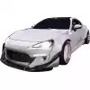 VSaero FRP TKYO v2 Wide Body Fender Flares (front) 4pc 45mm for Scion FR-S ZN6 2013-2016 - Image 9