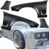 VSaero FRP TKYO Boss Wide Body Fenders (front) 4pc 40mm for Mazda RX-7 FD3S 1993-1997 - Image 1