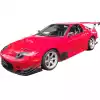 VSaero FRP TDES FC2000 Front Lip for Mazda RX-7 FC3S 1986-1992 - Image 6