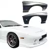 VSaero FRP TDES Wide Body Fenders (front) 25mm for Mazda RX-7 FC3S 1986-1992 - Image 1