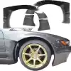 VSaero FRP TKYO v2 Wide Body Fender Flares (front) 4pc 50mm > Nissan Silvia S13 1989-1994 > 2dr Coupe - Image 1