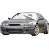 VSaero FRP TKYO v2 Wide Body Fender Flares (front) 4pc 50mm > Nissan Silvia S13 1989-1994 > 2dr Coupe - Image 6