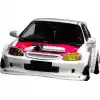 VSaero FRP MAM Wide Body Fender Flares (front) 2pc 60mm for Honda Civic EK 1999-2000 > 3dr Hatchback - Image 7