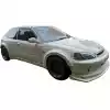 VSaero FRP MAM Wide Body Fender Flares (front) 2pc 60mm for Honda Civic EK 1999-2000 > 3dr Hatchback - Image 12