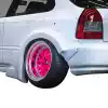 VSaero FRP MAM Wide Body Fender Flares (rear) 3pc 60mm for Honda Civic EK 1996-2000 > 3dr Hatchback - Image 2