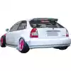 VSaero FRP MAM Wide Body Fender Flares (rear) 3pc 60mm for Honda Civic EK 1996-2000 > 3dr Hatchback - Image 6