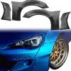 VSaero FRP TKYO v2 Wide Body Fender Flares (front) 4pc 45mm > Toyota 86 2017-2020 - Image 8