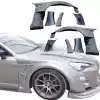 VSaero FRP VAR Wide Body Fenders (front) 8pc 50mm for Toyota 86 2017-2020 - Image 5