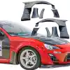 VSaero FRP VAR Wide Body Fenders (front) 8pc 50mm for Toyota 86 2017-2020 - Image 10