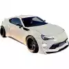 VSaero FRP AG T2 Wide Body Fenders (front) 4pc 50mm for Scion FR-S ZN6 2013-2016 - Image 2