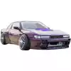 VSaero FRP TKYO v3 Wide Body Fender Flares (front) 40mm for Nissan Silvia S13 1989-1994 > 2/3dr - Image 14