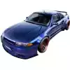 VSaero FRP TKYO Wide Body Fender Flares (front) 65mm for Nissan Skyline R33 1995-1998 > 2dr Coupe - Image 2