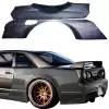 VSaero FRP TKYO Wide Body Fenders (rear) 90mm for Nissan Skyline R33 1995-1998 > 2dr Coupe - Image 8